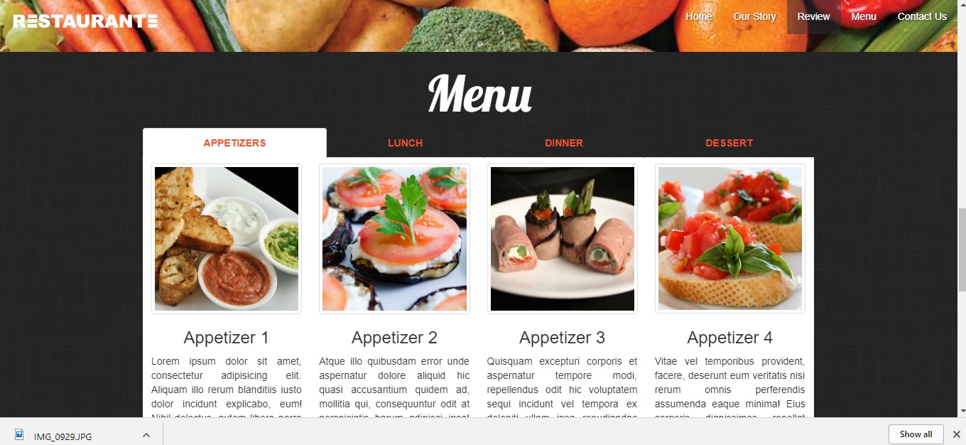 Restaurante Sample